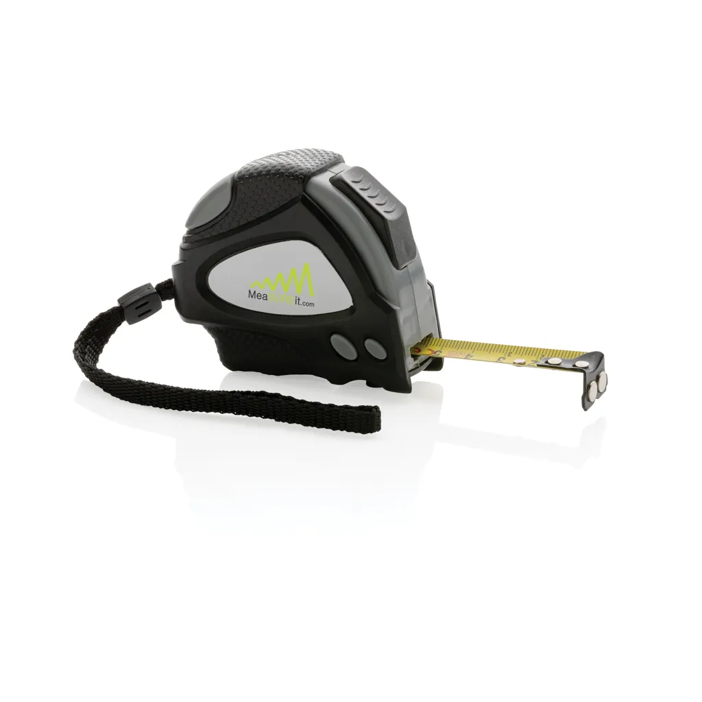 Auto-Stop-Maßband aus recyceltem Kunststoff, 3m/16mm, schwarz – Bild 5