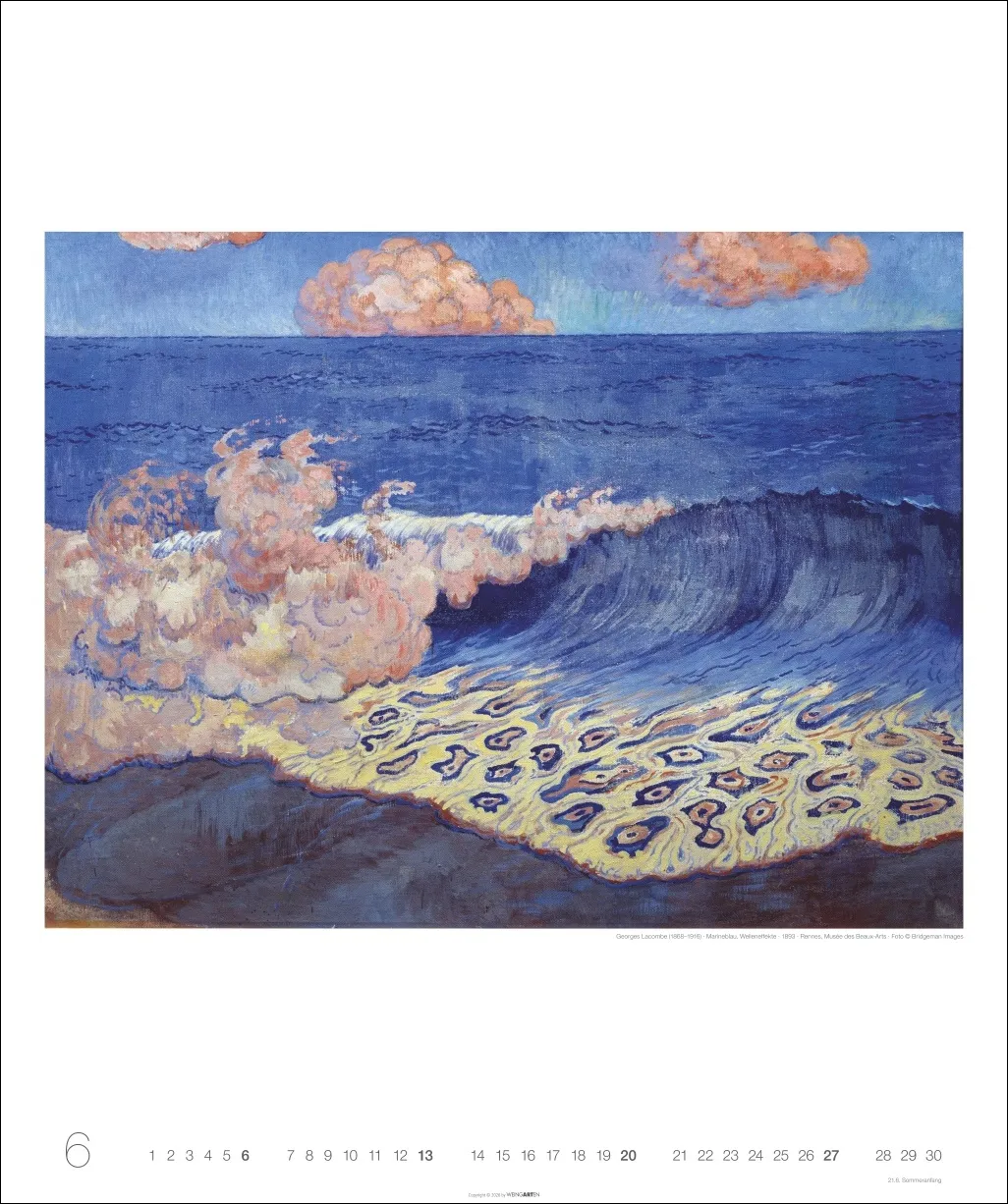 Kunst in Blau Edition Wandkalender 2027 – Bild 7