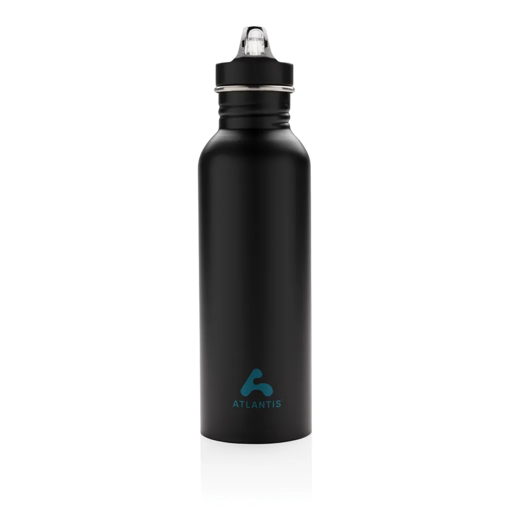 Deluxe Sportflasche aus Edelstahl, schwarz – Bild 6