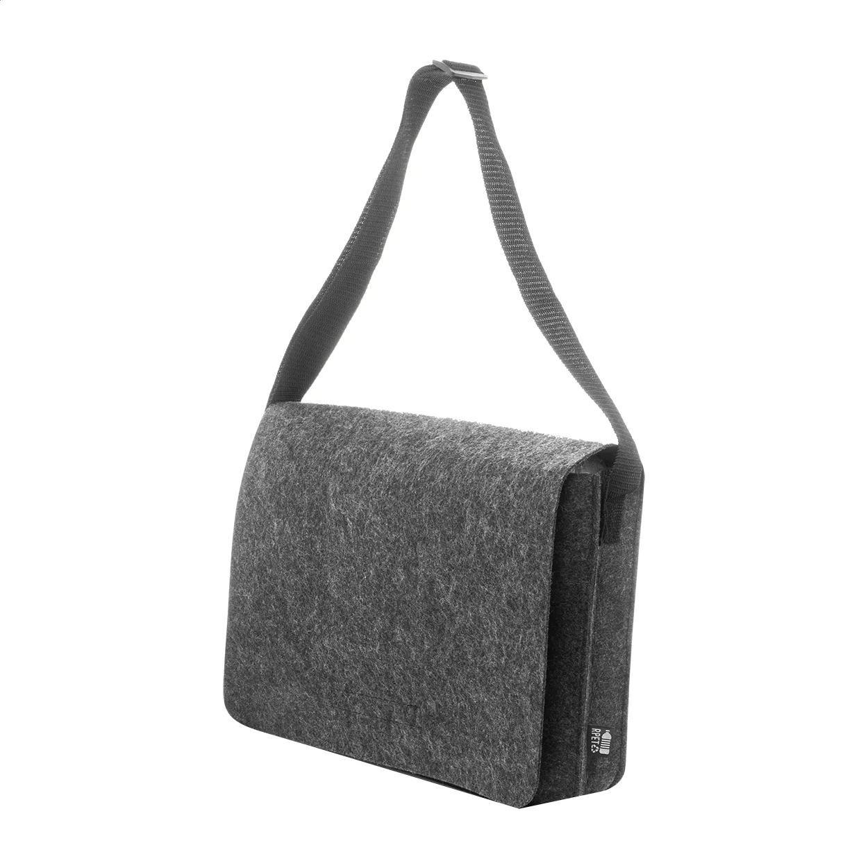 Umschlagtasche Refelt Courier aus RPET-Filz, dunkelgrau – Bild 3