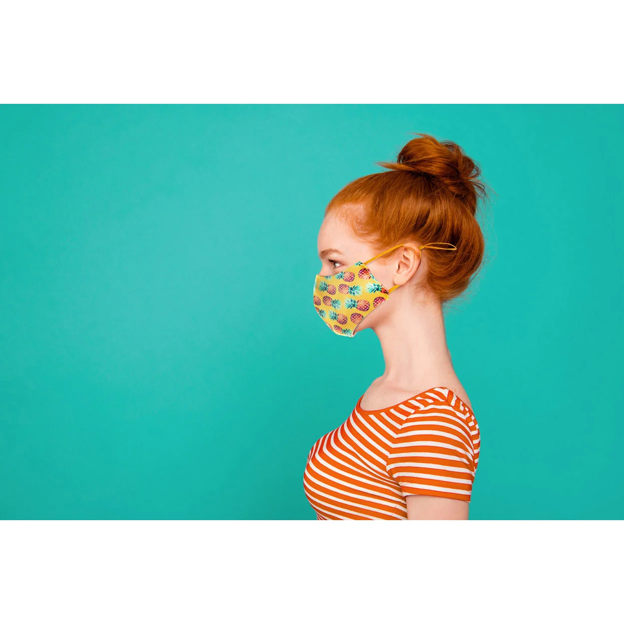 individuelle Gesichtsmaske CreaMask Adjust, gelb – Bild 8