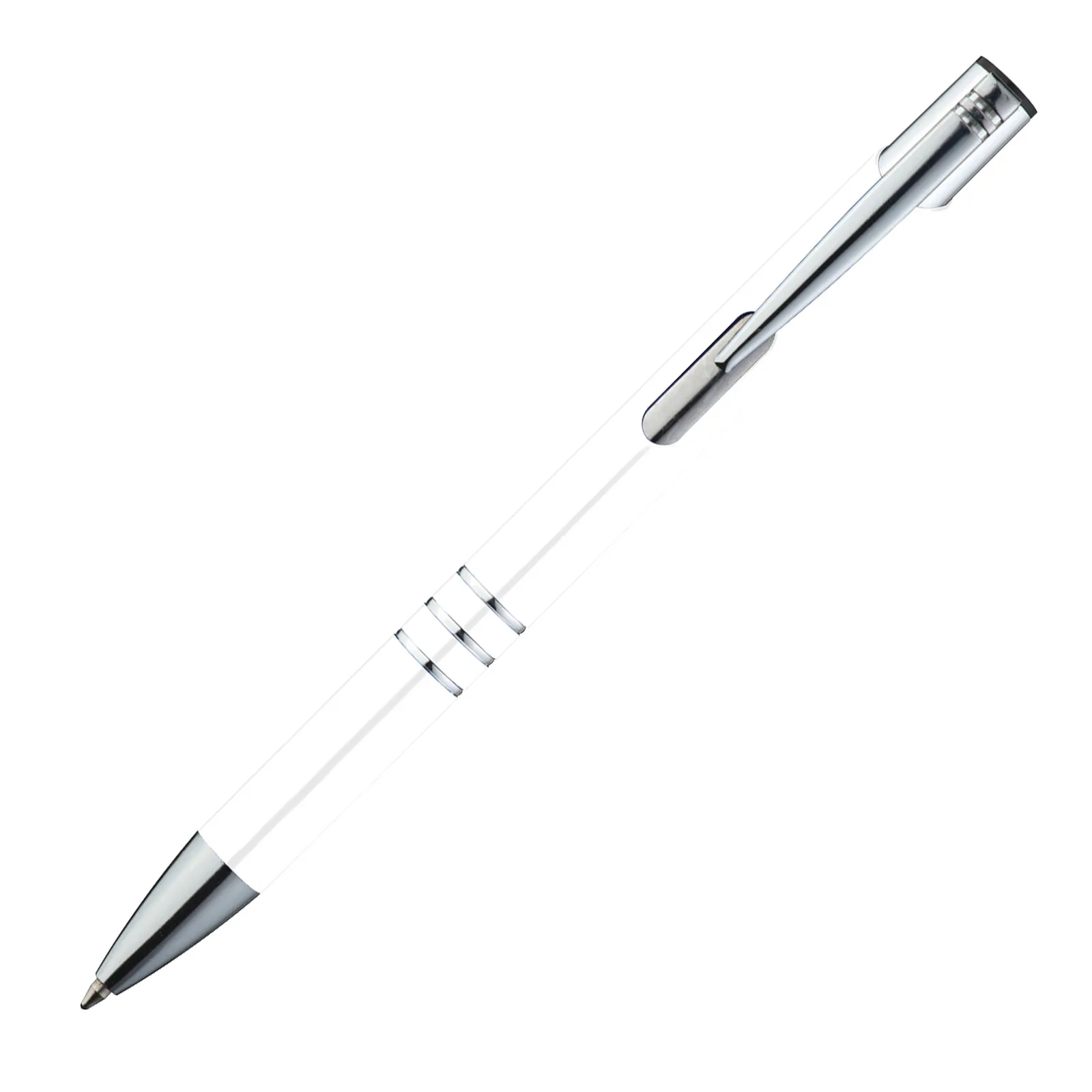 Metall Kugelschreiber Ascot, weiss – Bild 3