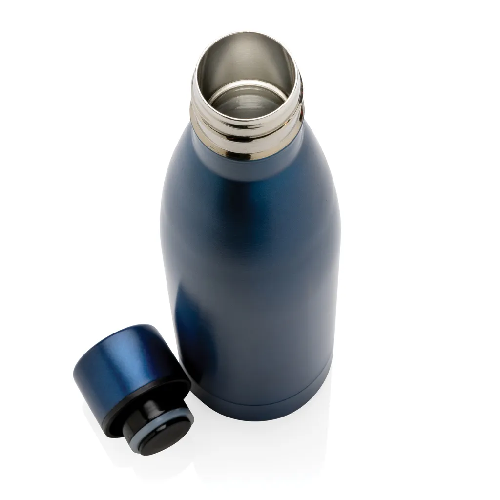RCS recycelte Stainless Steel Solid Vakuum-Flasche, navy blau – Bild 4