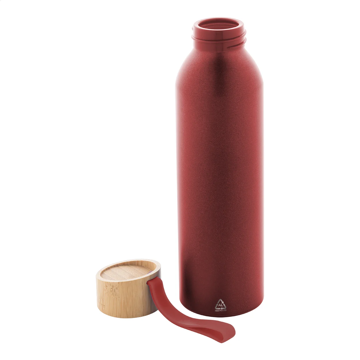 Flasche Ralusip Plus aus recyceltem Aluminium, rot – Bild 3