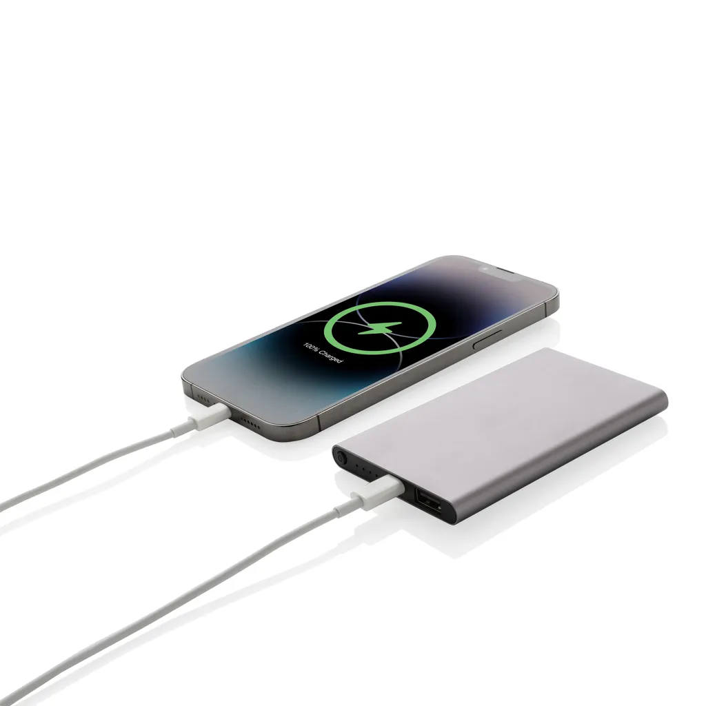4.000mAh Type-C Powerbank aus RCS recyeltem ABS & Aluminium, anthrazit – Bild 2