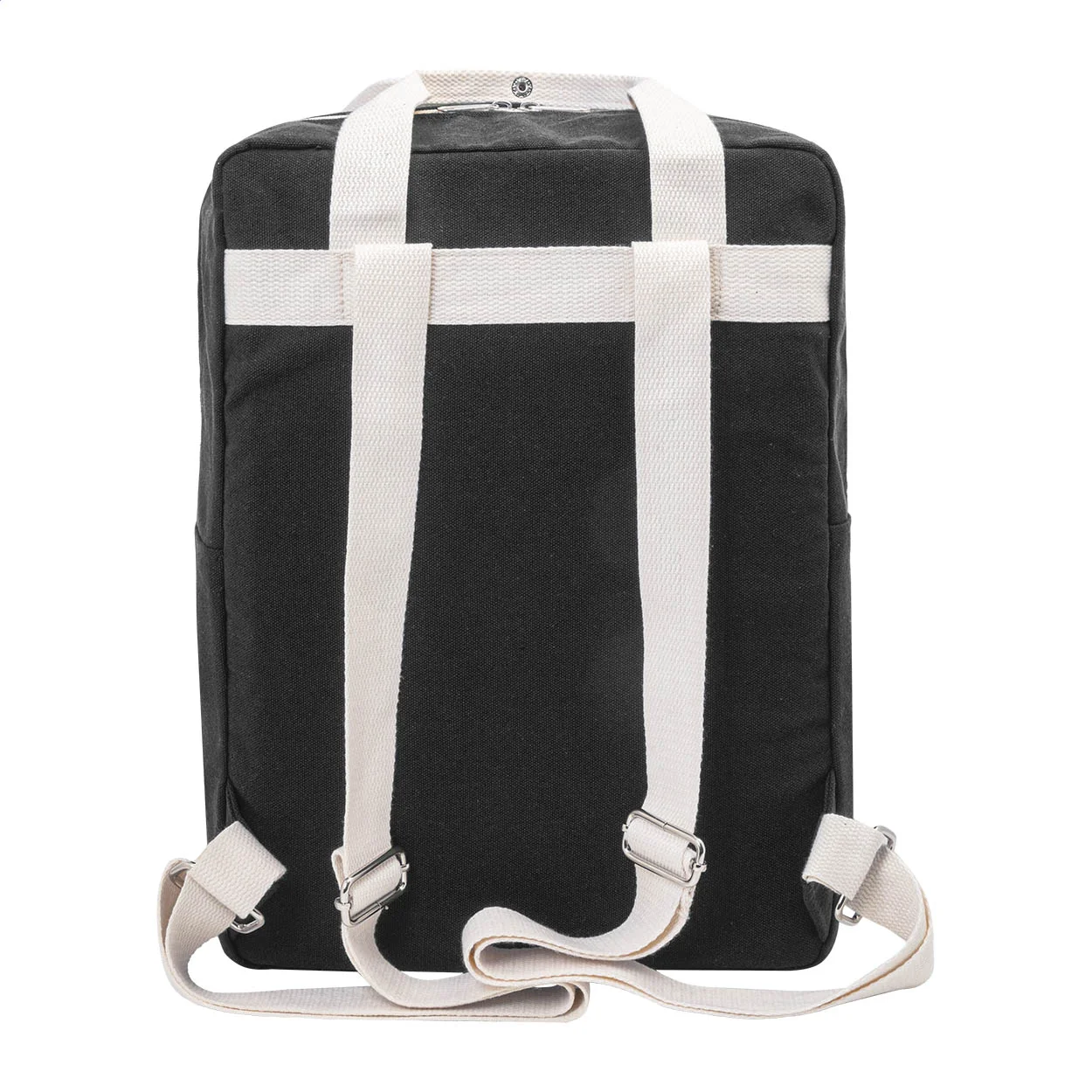 Rucksack Rekan Back aus recyceltem Canvas, schwarz – Bild 4