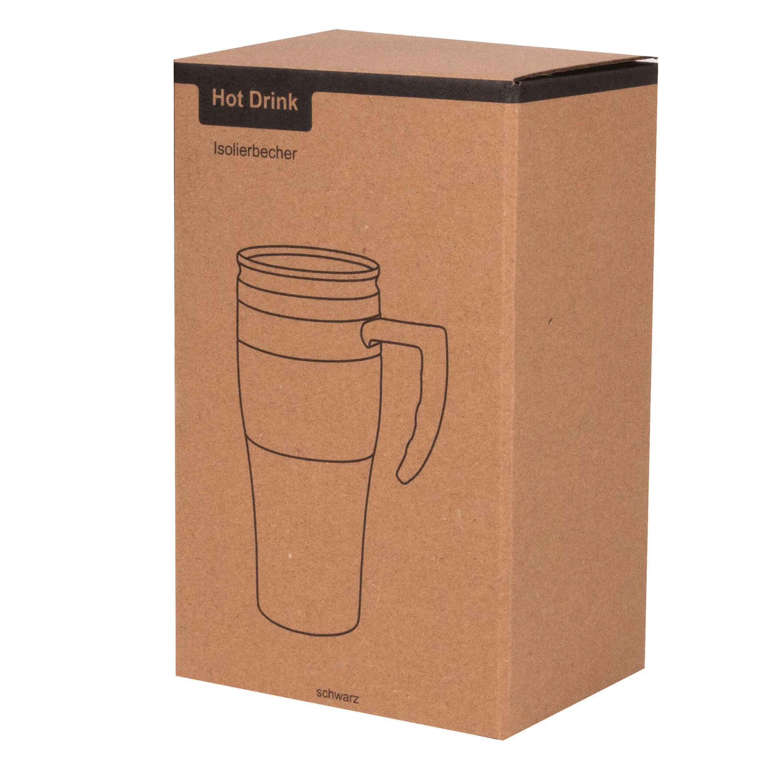 HOT DRINK - Isolierbecher schwarz, silber, schwarz, silber – Bild 9