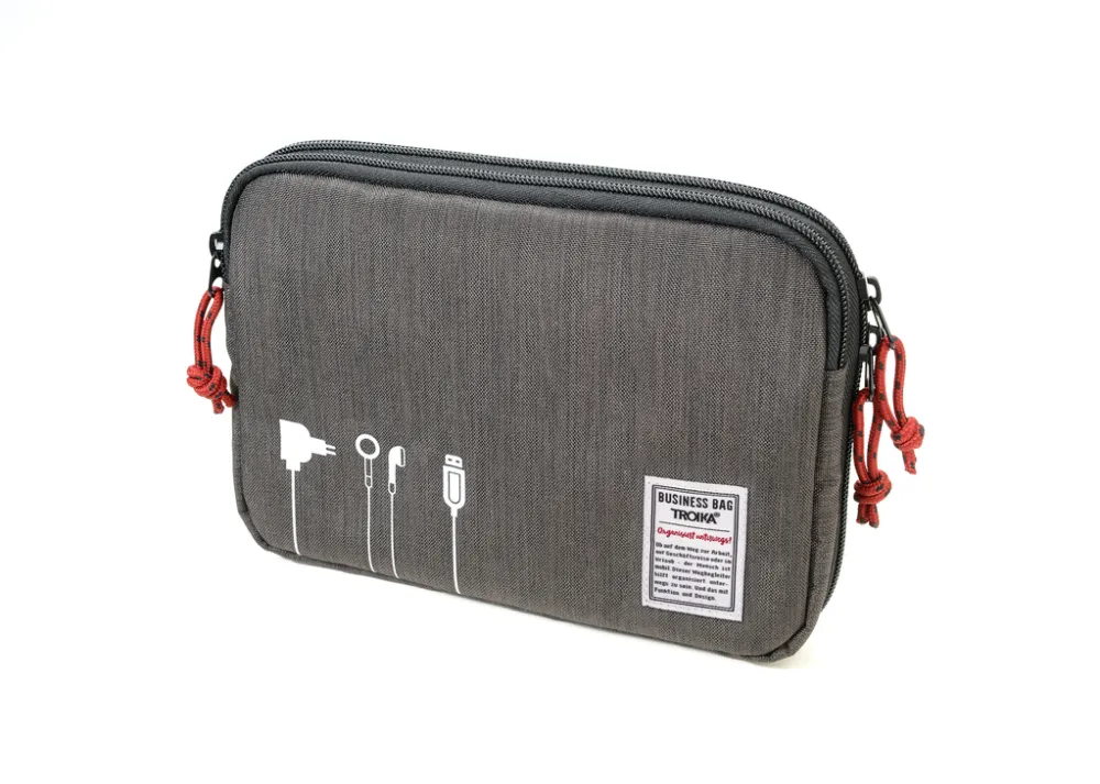Kabeltasche BUSINESS TECH POUCH 2, anthrazit/schwarz