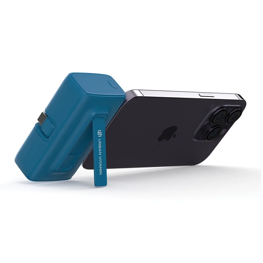 Urban Vitamin Los Angeles 20W Powerbank aus RCS rec. Plastik, blau – Bild 3