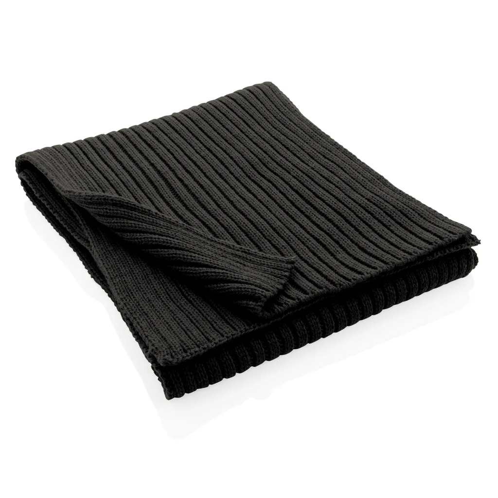 Impact AWARE™ Polylana® Strickschal 180x25cm, schwarz – Bild 4