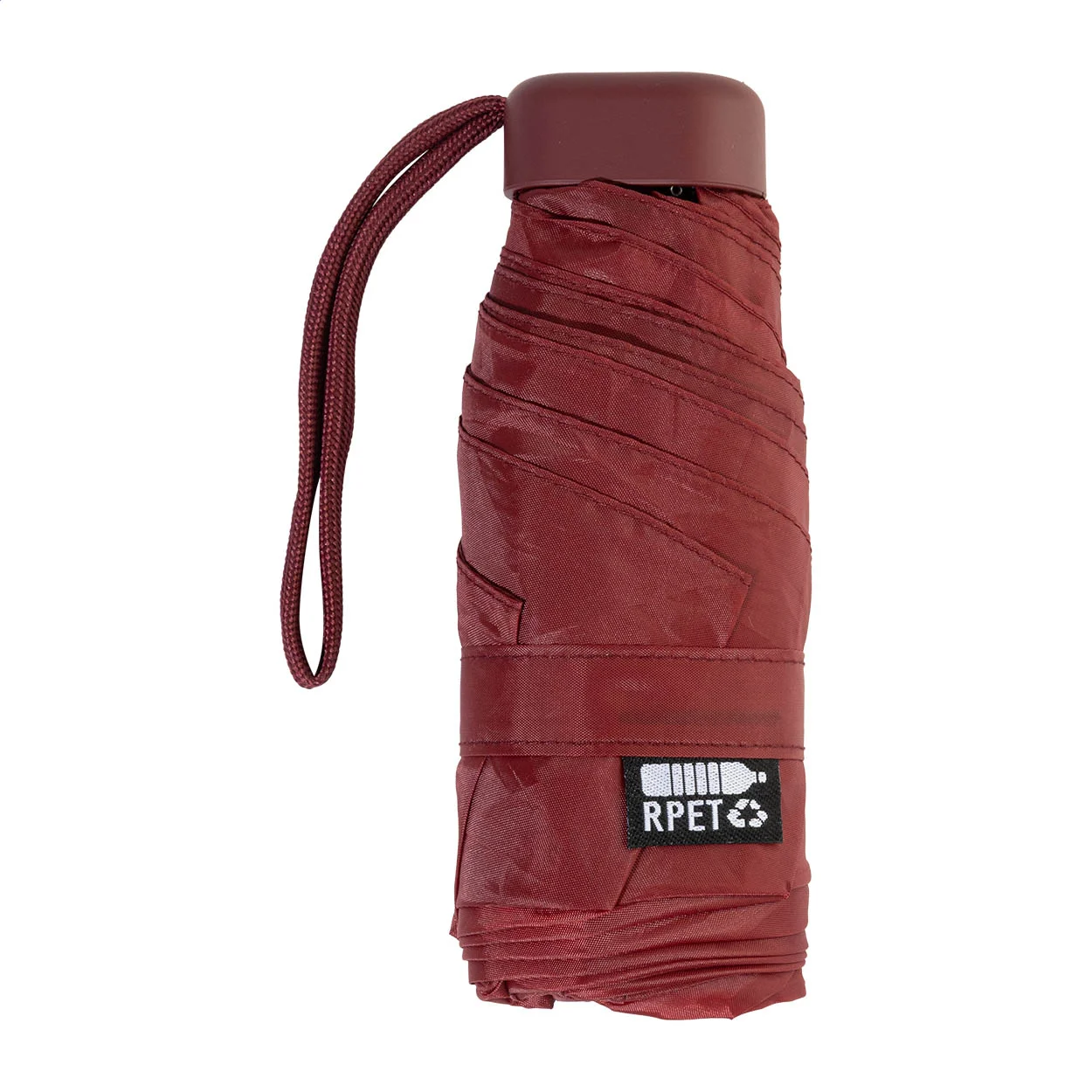 Mini-Taschenschirm Fractus aus RPET, weinrot – Bild 2
