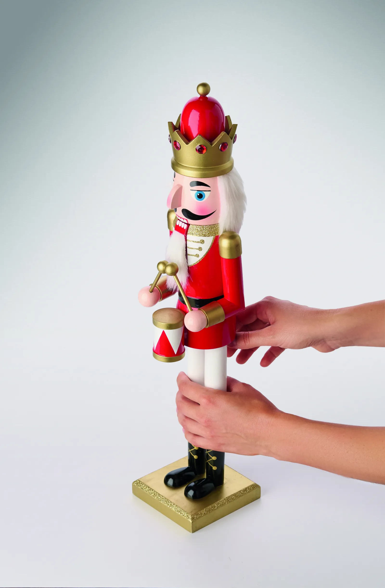 SUPER JOLY Große Nussknacker-Figur, Rot – Bild 2