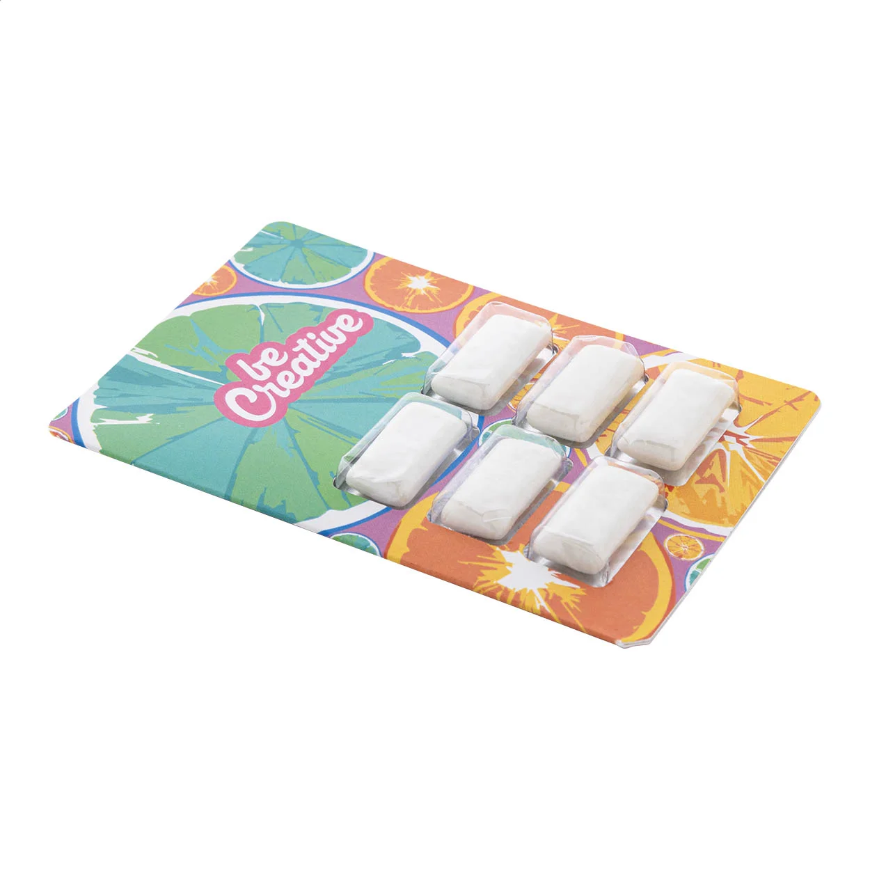 Kaugummi CreaChew Deluxe in individueller Verpackung, weiß – Bild 2