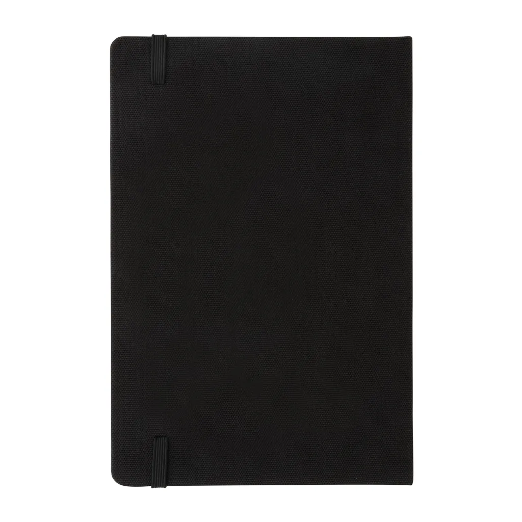 GRS-zertifiziertes rPET-A5-Notizbuch, schwarz – Bild 5