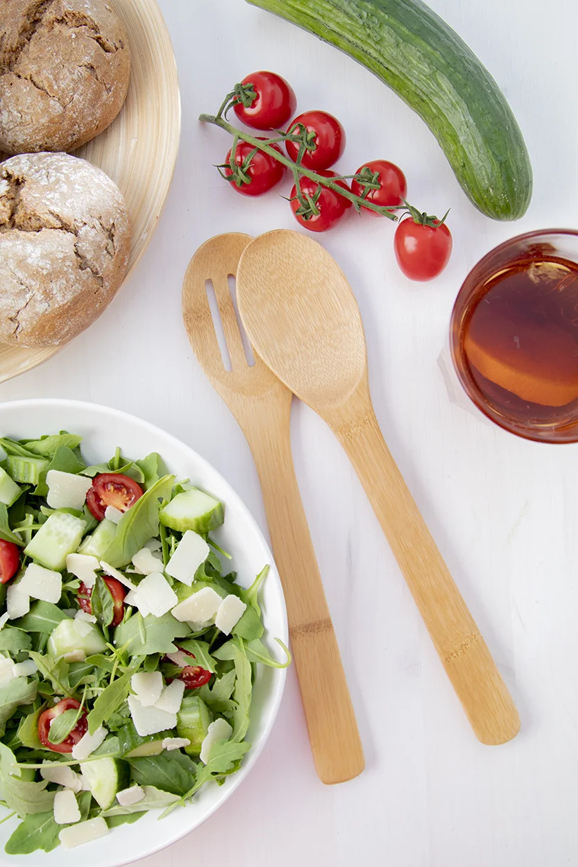 Salatbesteck Escaro, natur – Bild 3