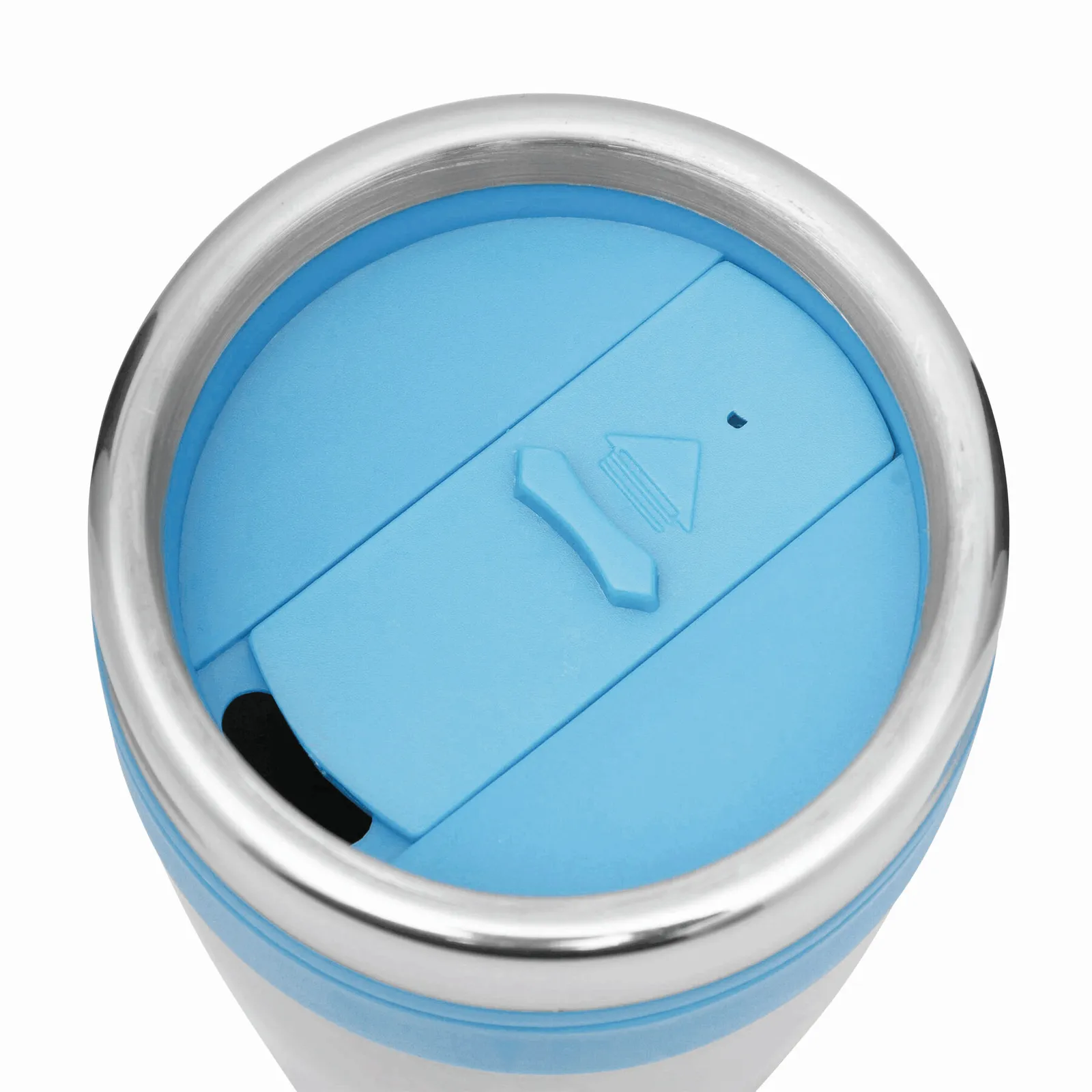 LUNGO - Isolierbecher blau, silber, blau, silber – Bild 3