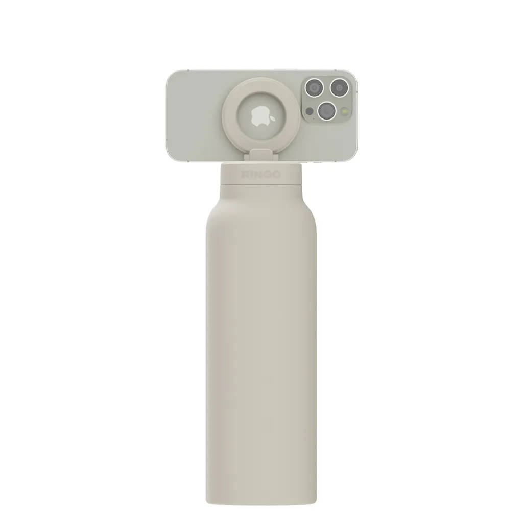 RINGO Pro MagSafe®-Trinkflasche mit magnetischem Ring, off white – Bild 5