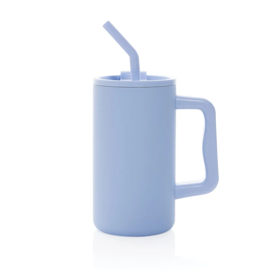 Cube Becher aus RCS recyceltem Stahl 800ml, hellblau – Bild 2
