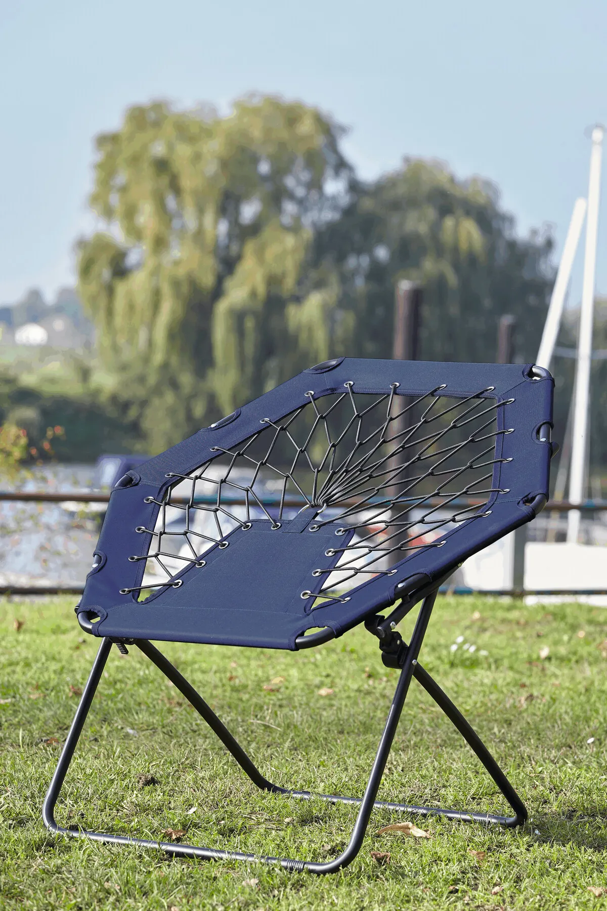 CHILL OUT - Bungee Stuhl, blau, schwarz – Bild 5
