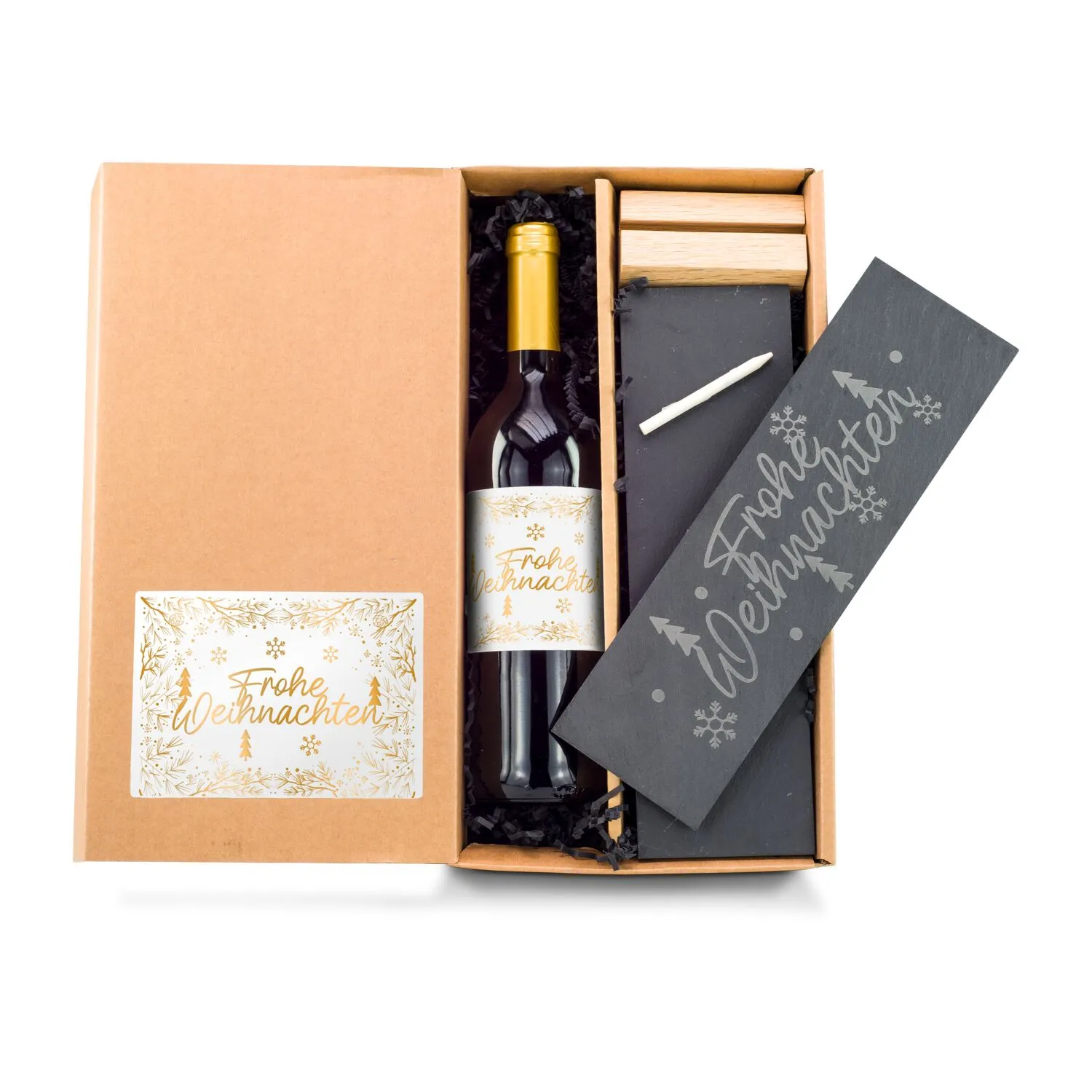 Geschenkset / Präsenteset: Schiefer & Wein, grau – Bild 2