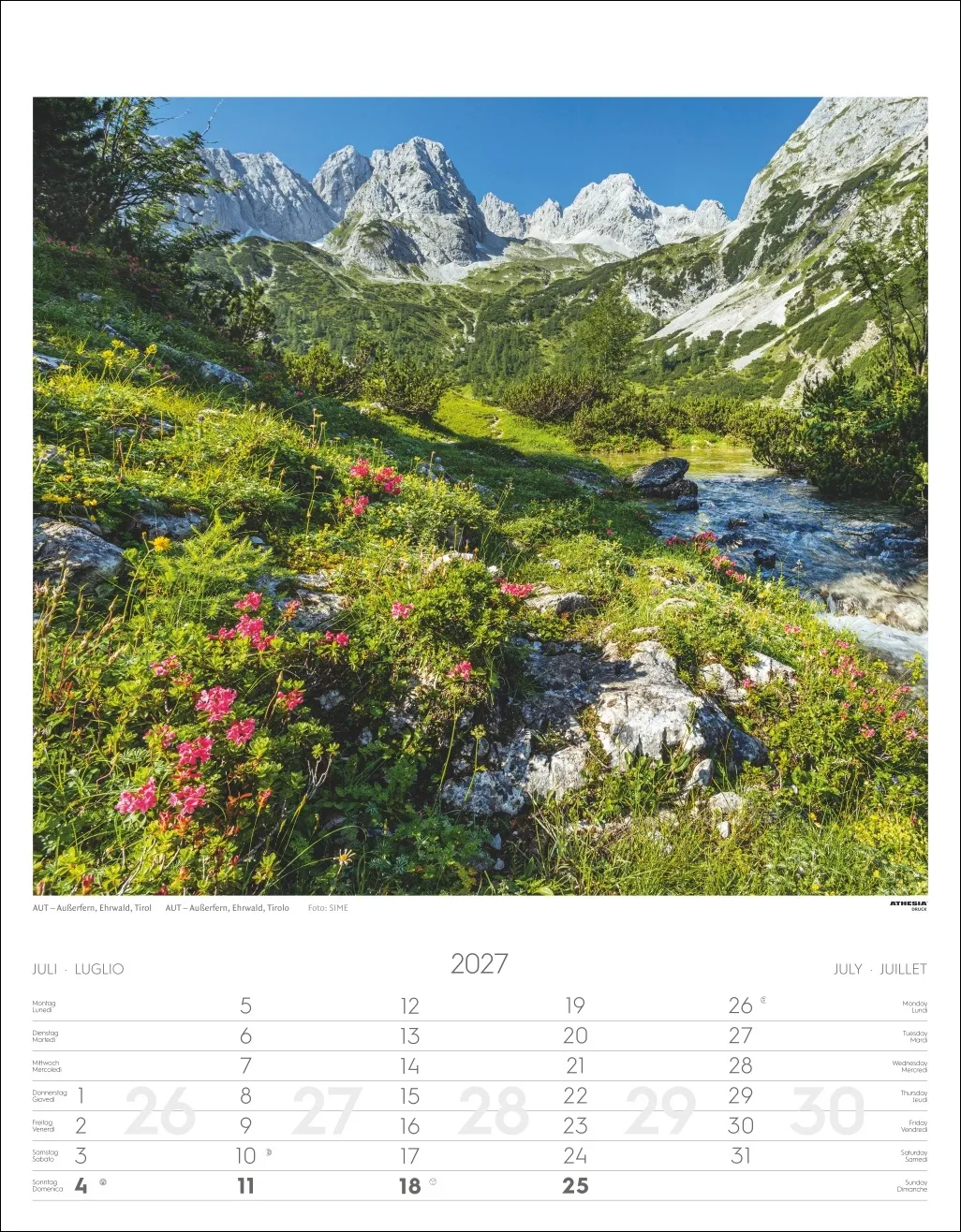 Alpen Wandkalender 2027 – Bild 8
