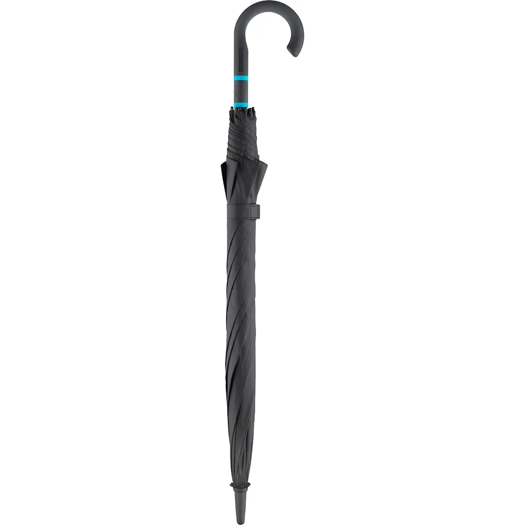 AC-Midsize-Stockschirm FARE® Style, schwarz-petrol – Bild 10