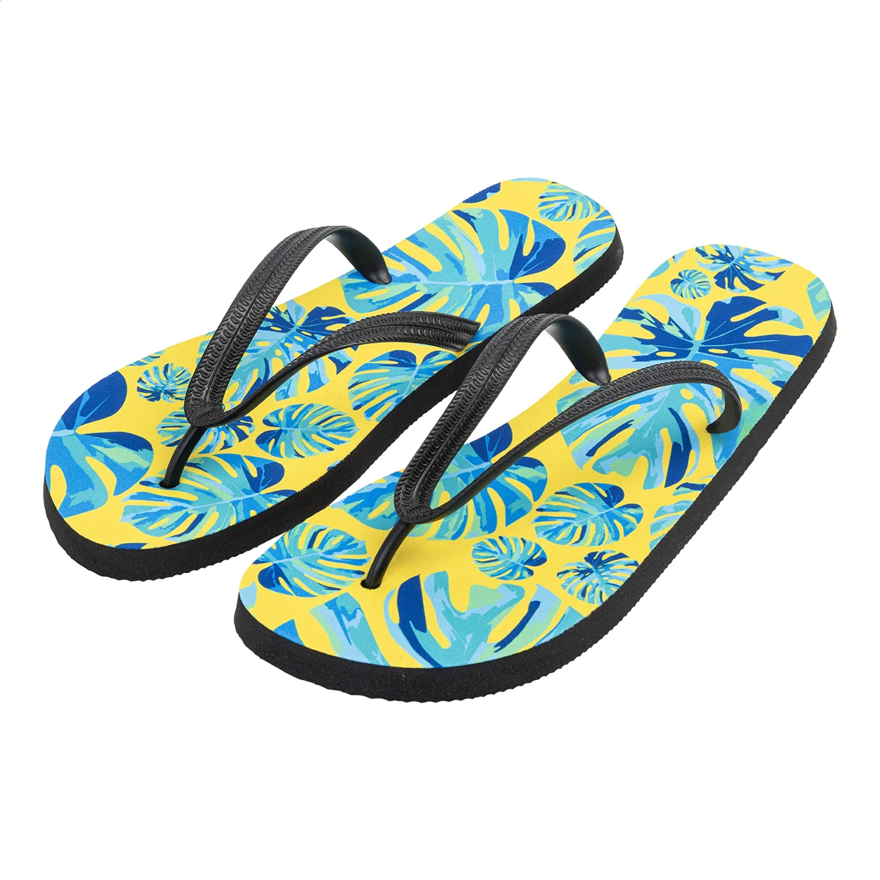 Zehensandalen Suboslip mit Sublimationsdruck, weiß, schwarz – Bild 3