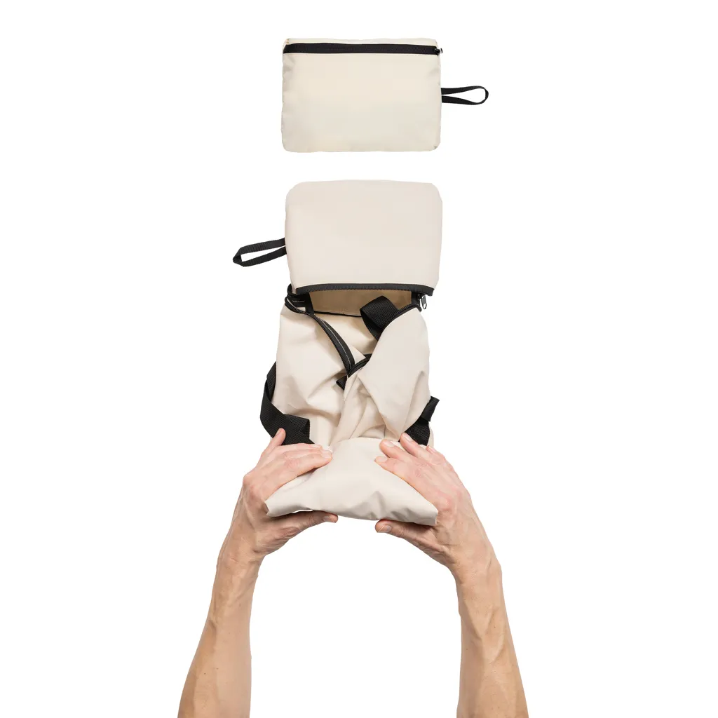Dillon AWARE™ RPET faltbare Sporttasche, off white – Bild 4