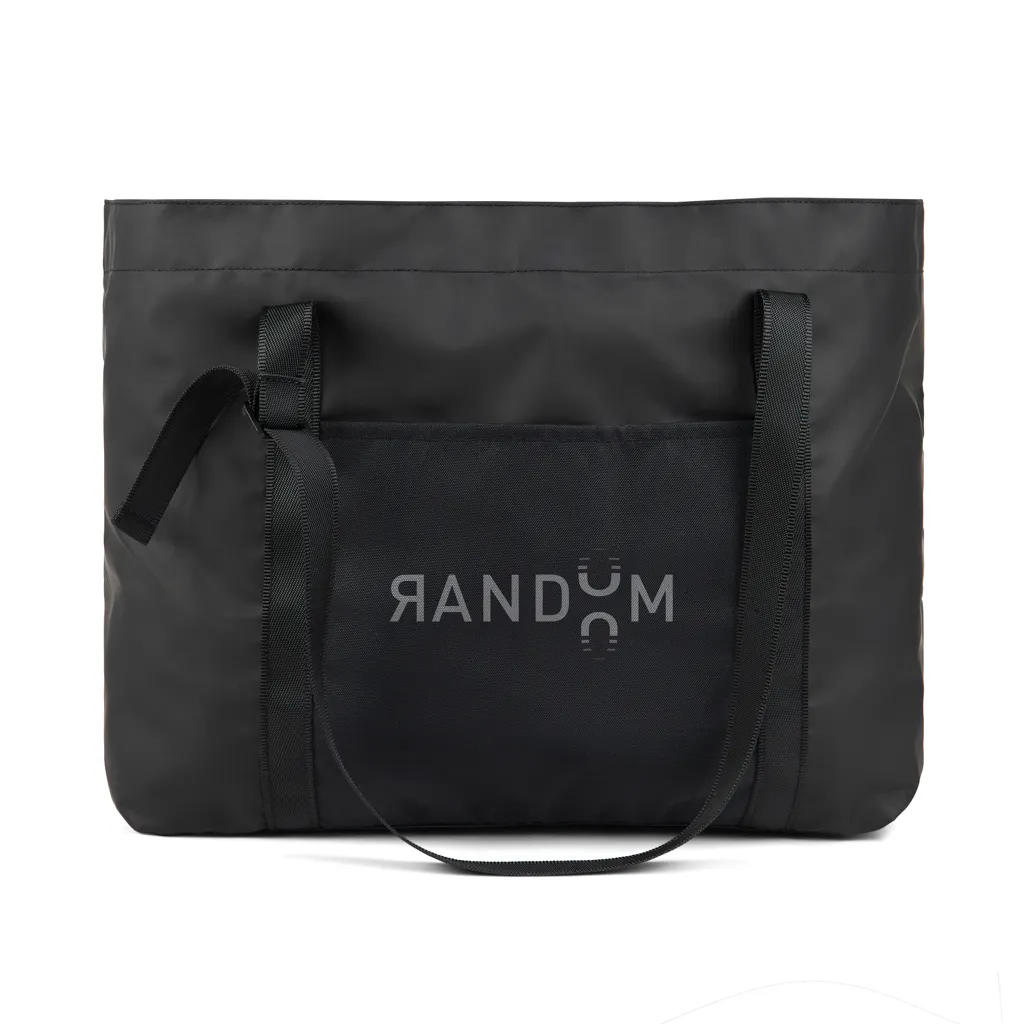 VINGA Livorno Maxi-Tasche aus GRS recyceltem Polyester, schwarz – Bild 4