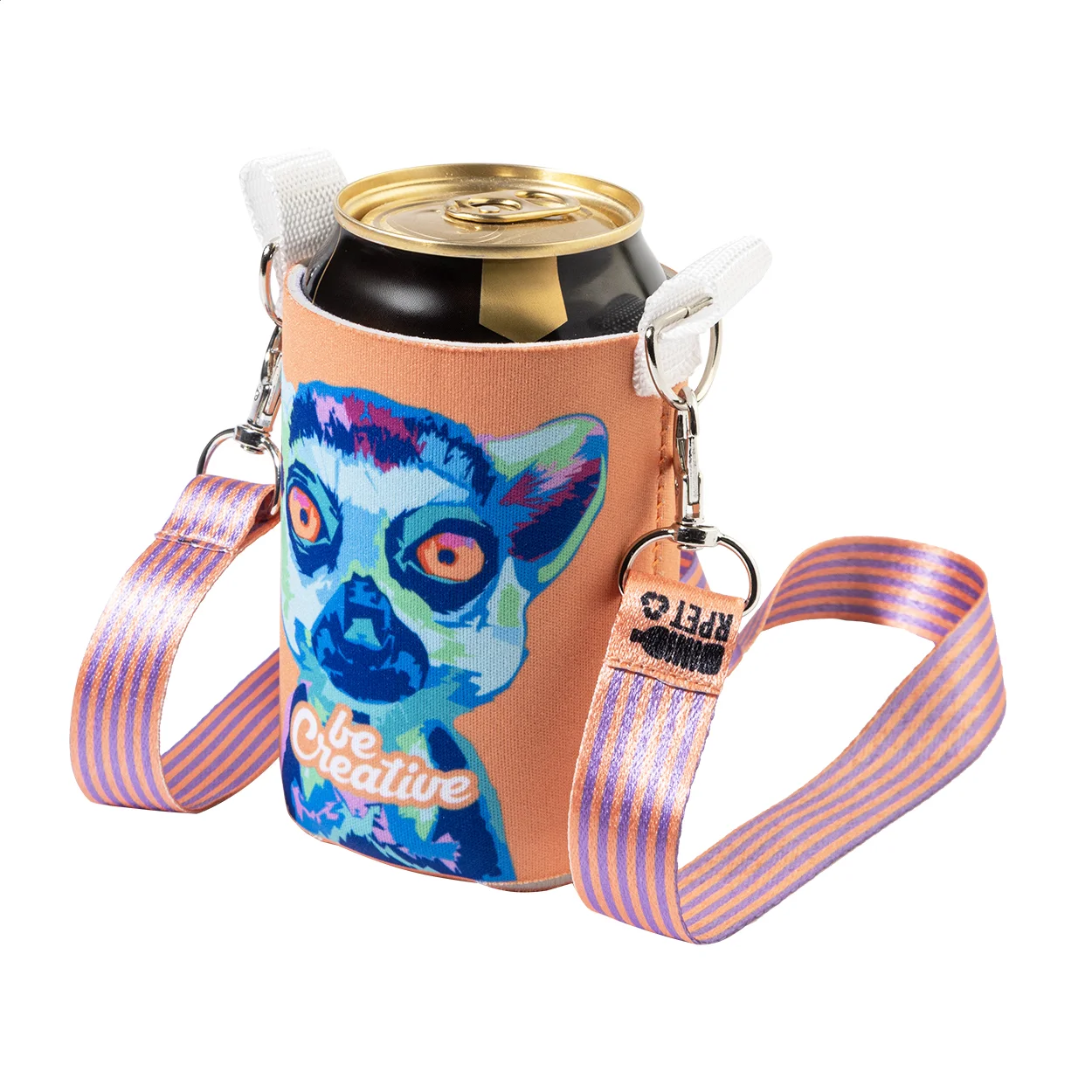 RPET-Dosenkühler PrintCan Carry, Standardtyp, weiß – Bild 6