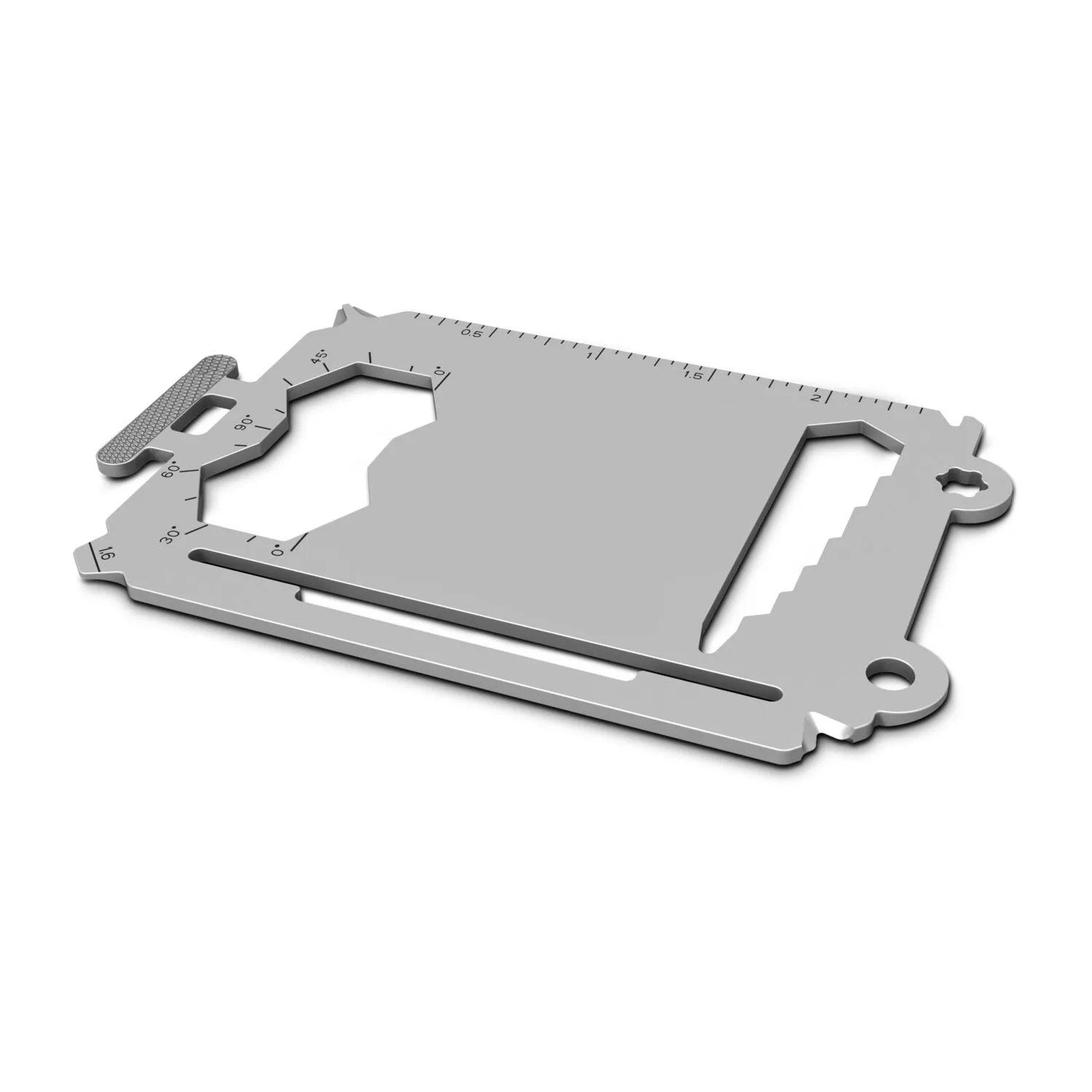 ROMINOX® Card Tool // Travel Tag - 30 Funktionen, silber – Bild 6