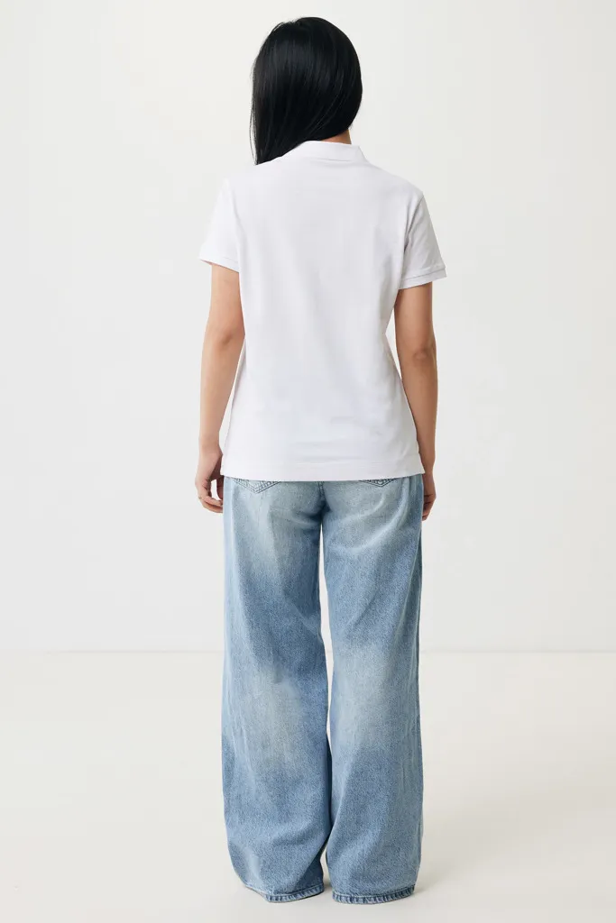 IQONIQ Yosemite Damen Piqué-Poloshirt aus rec. Baumwolle, recycled white – Bild 8