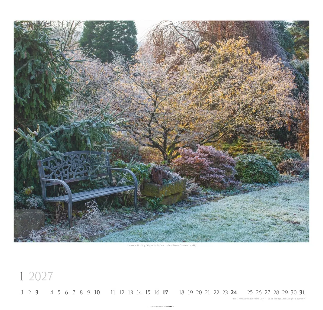 Gartenträume Wandkalender 2027 – Bild 2
