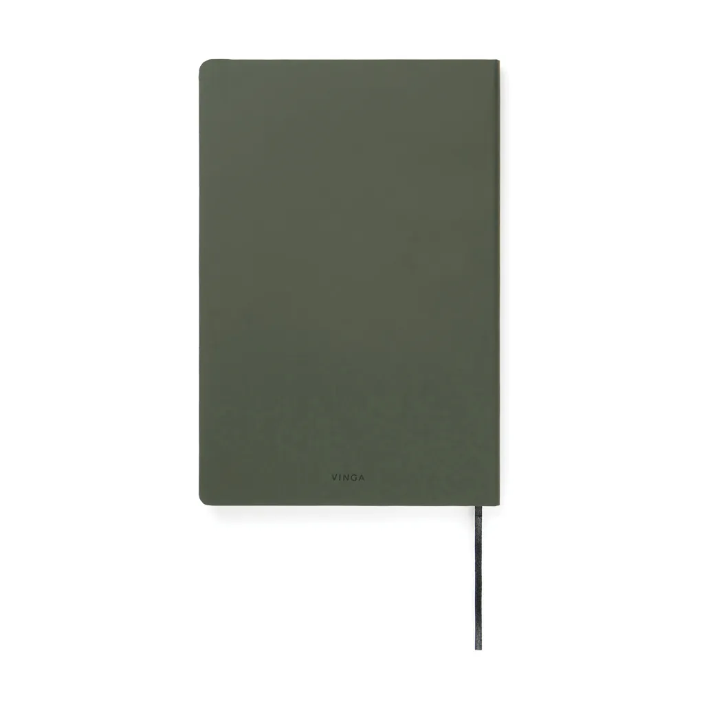 VINGA Baltimore RCS PU Softcover Notizbuch, grün – Bild 2
