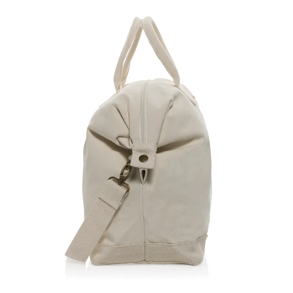Kezar AWARE™ 500g/m² Wochenendtasche aus recyceltem Canvas, off white – Bild 5