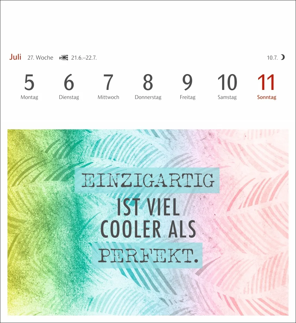 Positive-Sprüche-Kalender Postkartenkalender 2027 – Bild 9