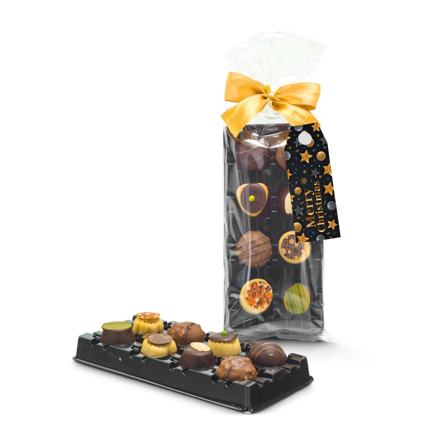 Geschenkset / Präsenteset: Marzipan Pralinés, schwarz – Bild 2
