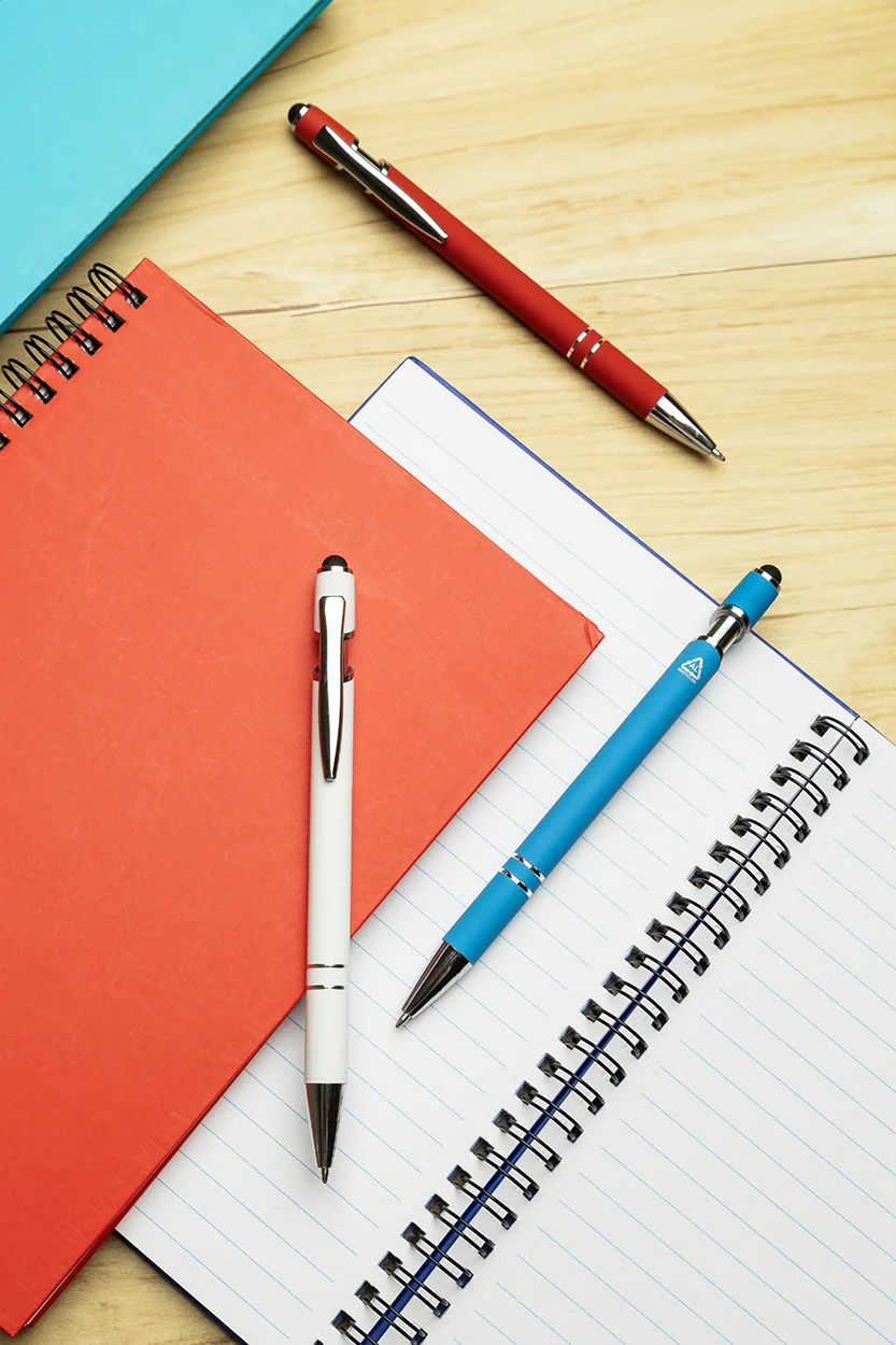 Touchpen-Kugelschreiber Tonnel Soft, rot – Bild 7