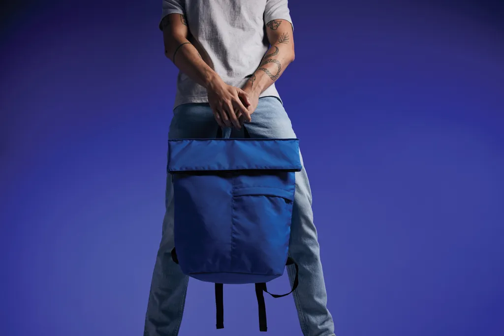 Dillon AWARE™ RPET faltbarer Lightweight-Rucksack, Königsblau – Bild 10