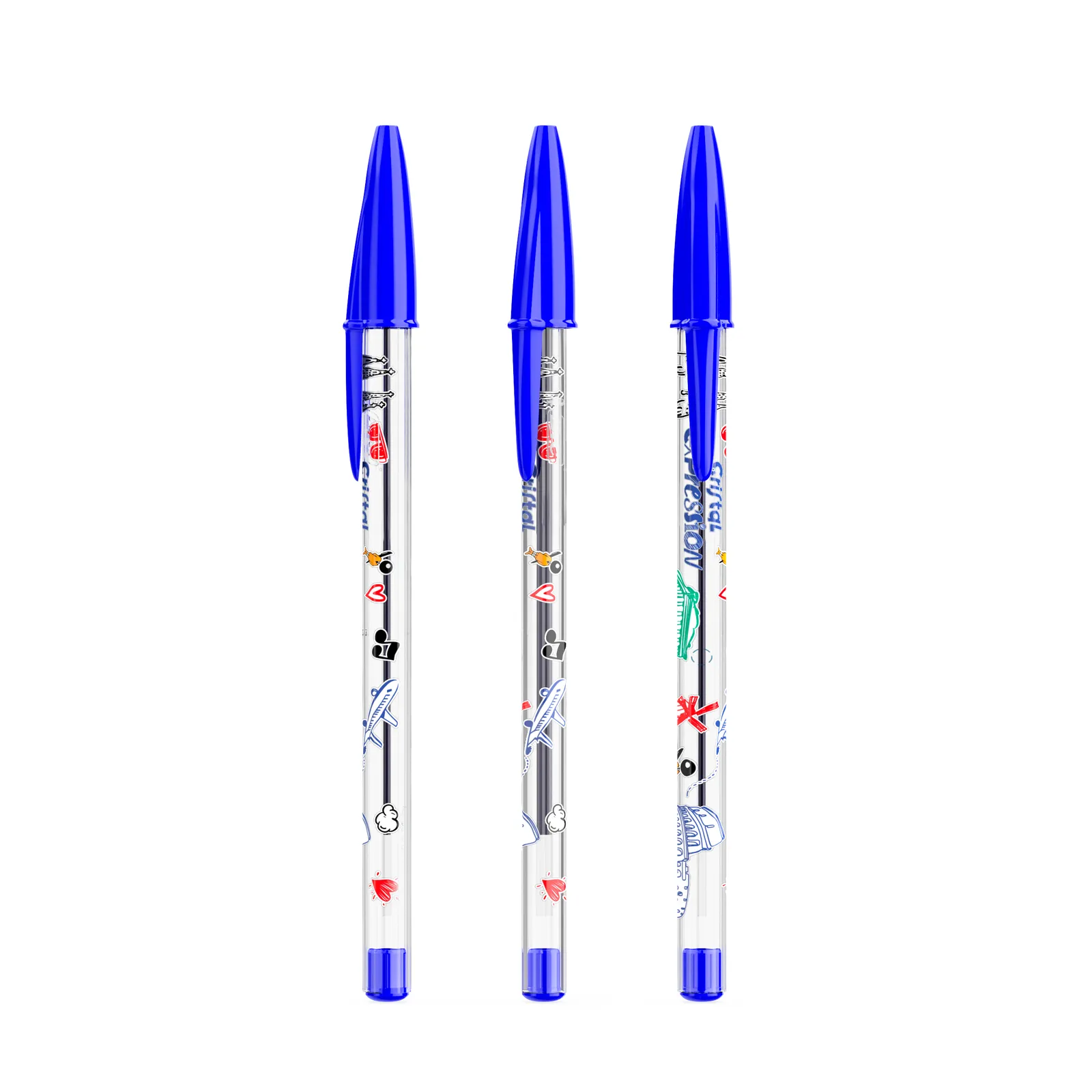 BIC® Cristal® Expression, Blau / Blaue Tinte – Bild 2