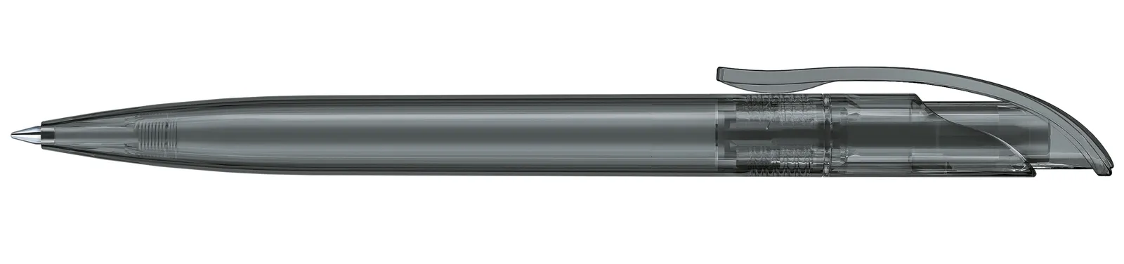 Challenger Clear Druckkugelschreiber, Grau 445 – Bild 4