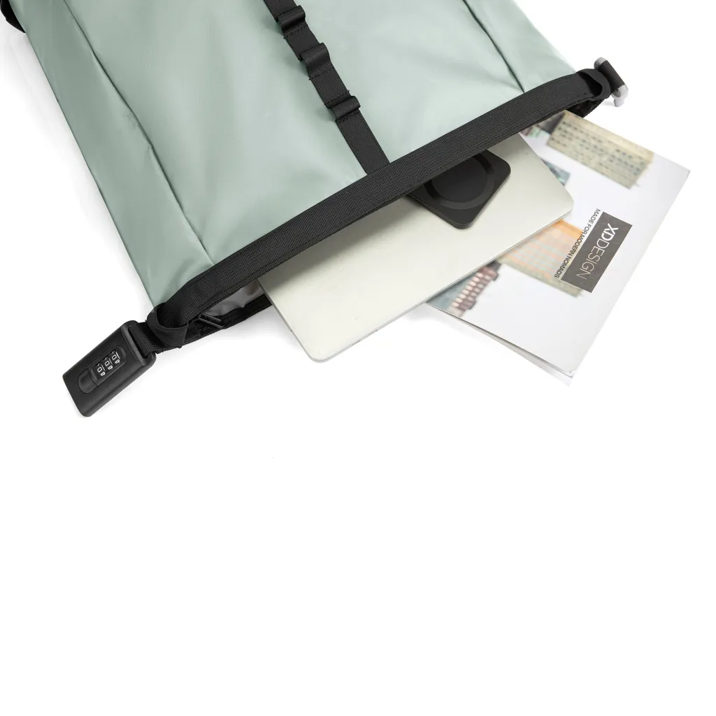 Urban wasserabweisender Anti-Diebstahl Rucksack, Iceberg green – Bild 16