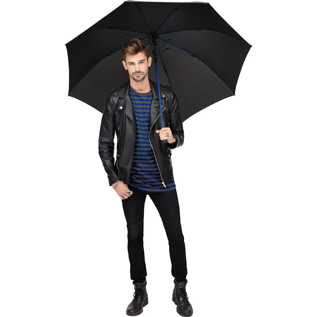 AC-Gästeschirm FARE® Style, schwarz-euroblau – Bild 3
