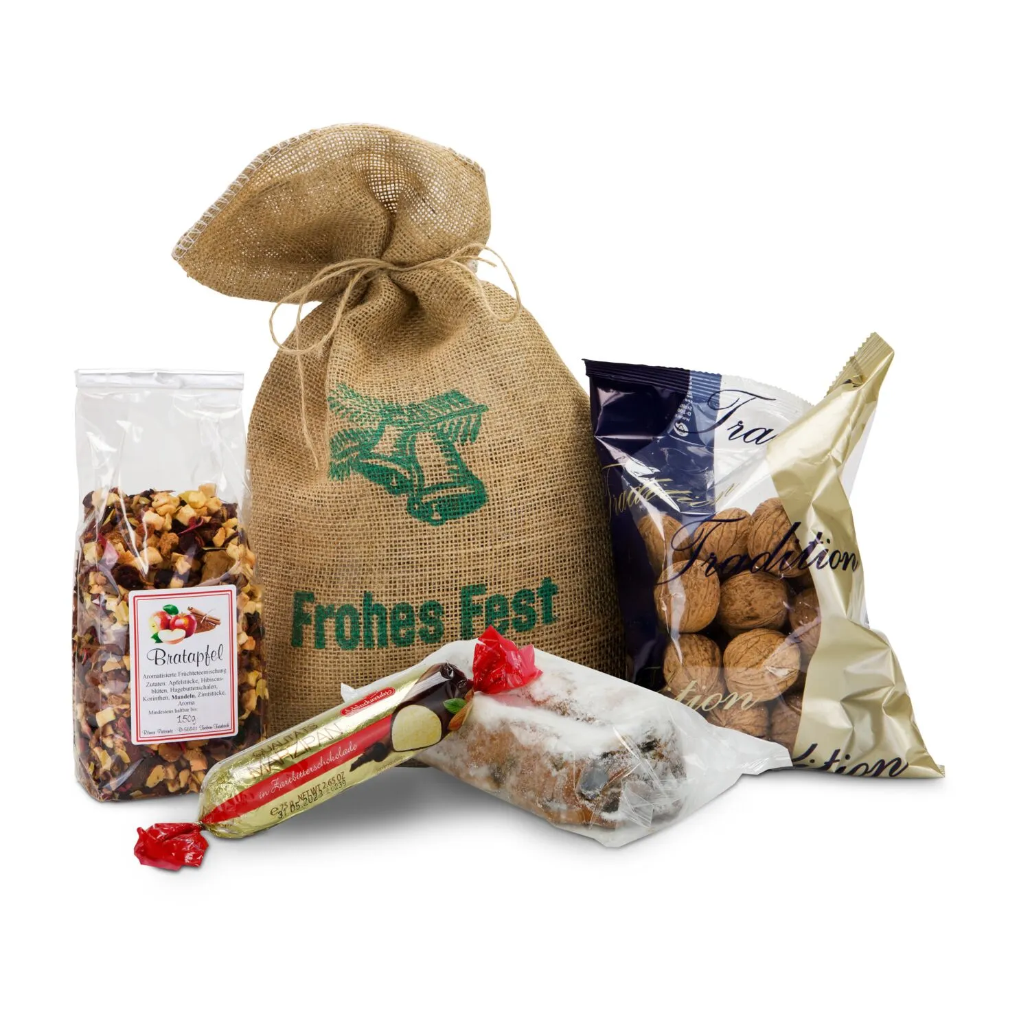Geschenkset / Präsenteset: Gefüllter Weihnachtssack, braun – Bild 2