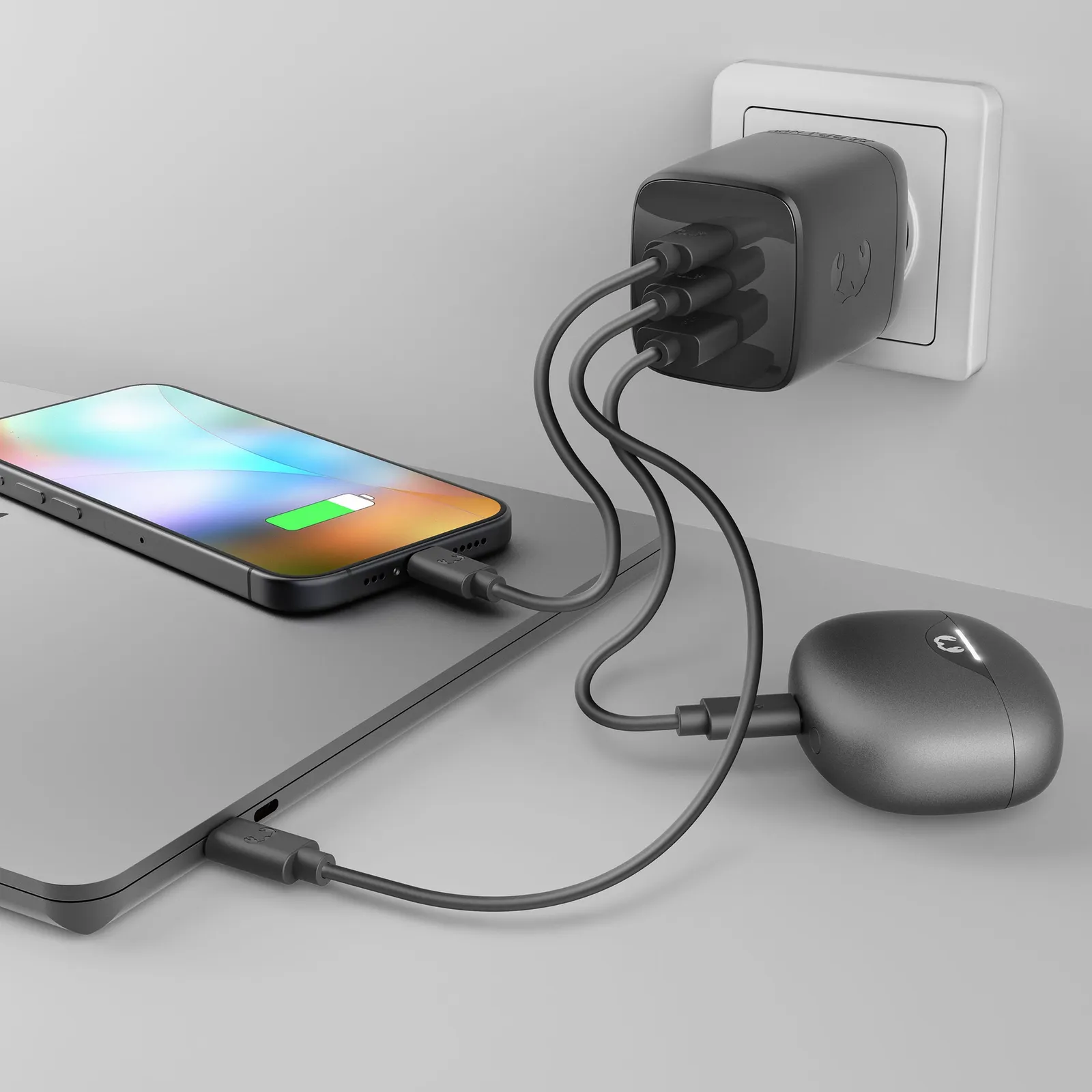 Fresh 'n Rebel 100W PD-Netzladegerät, Sturmgrau – Bild 5