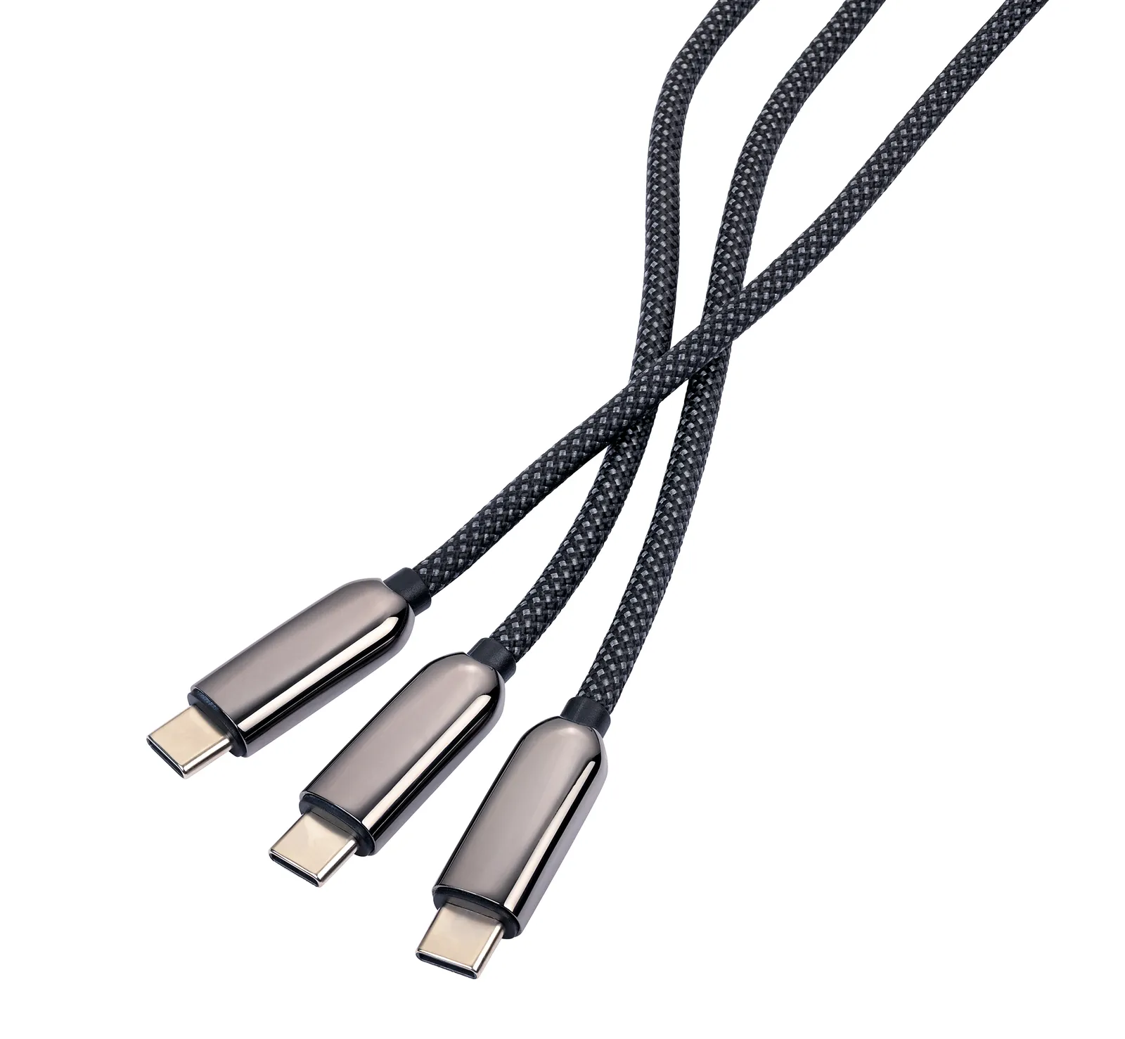 Ladekabel LUXURY CHARGING DUO, gunmetal/schwarz – Bild 3